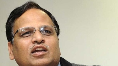 File: Former Delhi minister Satyendar Jain. (HT PHOTO) File: Former Delhi minister Satyendar Jain. (HT PHOTO)