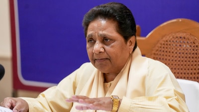 BSP chief Mayawati addresses a press conference at her residence, in Lucknow, Tuesday, June 25, 2024. ((PTI Photo/Nand Kumar)) BSP chief Mayawati addresses a press conference at her residence, in Lucknow, Tuesday, June 25, 2024. ((PTI Photo/Nand Kumar))