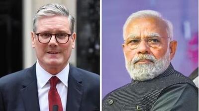 Prime Minister Narendra Modi (right) and his British counterpart Keir Starmer (left). (File Photos) Prime Minister Narendra Modi (right) and his British counterpart Keir Starmer (left). (File Photos)