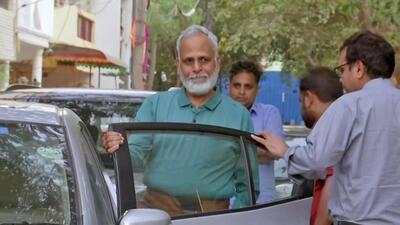 Satyendar Jain going to Tihar Jail from his house on March 18, 2024. (ANI) Satyendar Jain going to Tihar Jail from his house on March 18, 2024. (ANI)