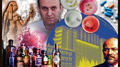 Spot Vladimir Lenin; the Kremlin ‘poison factory’; the late Russian opposition leader Alexei Navalny; and early hints at malice in Egyptian hieroglyphics. (Getty Images; Adobe Stock; Wikimedia Commons) Spot Vladimir Lenin; the Kremlin ‘poison factory’; the late Russian opposition leader Alexei Navalny; and early hints at malice in Egyptian hieroglyphics. (Getty Images; Adobe Stock; Wikimedia Commons)