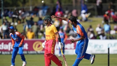 Washington Sundar was also impressive with the ball for India as he claimed a couple of wickets for just 11 runs in his four-over spell. (AP) Washington Sundar was also impressive with the ball for India as he claimed a couple of wickets for just 11 runs in his four-over spell. (AP)
