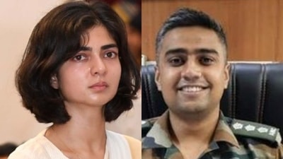 Captain Anshuman Singh (right) and his widow Smriti Singh. Captain Anshuman Singh (right) and his widow Smriti Singh.