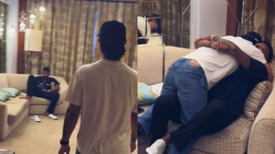 Ishan Kishan fell into the arms of his MI captain Hardik Pandya (Hardik Pandya Instagram) Ishan Kishan fell into the arms of his MI captain Hardik Pandya (Hardik Pandya Instagram)