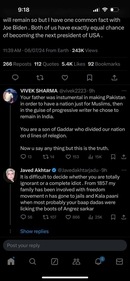 Javed Akhtar called out a social media user over his comment on Pakistan. Javed Akhtar called out a social media user over his comment on Pakistan.