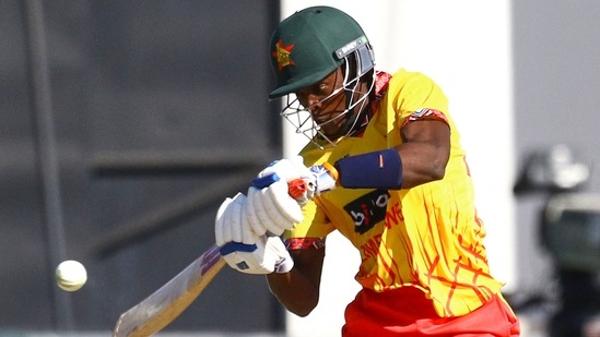 Clive Madande (29) gave a fine finishing touch to the Zimbabwe's innings as they collected some crucial runs in the final overs, which ended up being the difference between the two sides.(AFP)