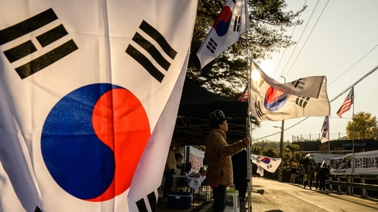 South Korea: The South Korean national flag is seen.(AFP)