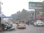 Heavy rain lashes parts of Dehradun in Uttarakhand, leading to the inundation of roads. (File) Heavy rain lashes parts of Dehradun in Uttarakhand, leading to the inundation of roads. (File)