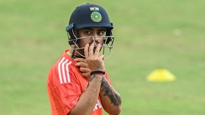 India's Ishan Kishan attends a practice session (AFP) India's Ishan Kishan attends a practice session (AFP)