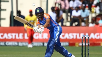 Ruturaj Gaikwad also played the anchor's role with perfection and remained unbeaten on 77 as India posted a mammoth 234/2 on the scorebaord. (AFP)