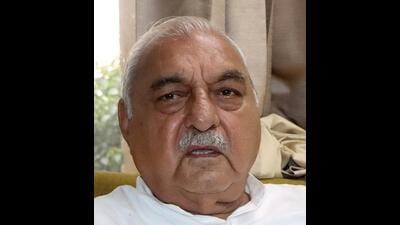 Former Haryana chief minister and leader of Opposition Bhupinder Singh Hooda on Sunday said the people of Haryana will throw the BJP out of power this time. The Haryana assembly elections are slated for October this year. (HT Photo)
