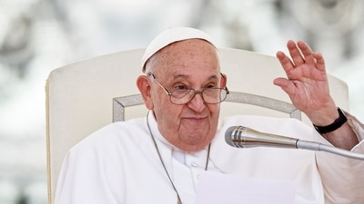 Francis also urged people to "move away from polarisations that impoverish" and hit out at "self-referential power" (REUTERS)