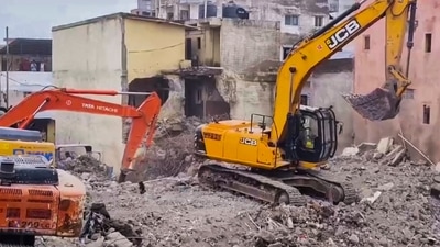 Surat: Rescue operation underway after a building collapsed, in Surat, Sunday, July 7, 2024. (PTI Photo)