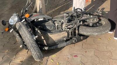 The victim, Ayush, hailed from Hamirpur in Himachal Pradesh and was pursuing hotel management from PU. He had bought his motorcycle just four days ago, according to police. (HT Photo)