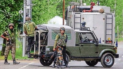 Soldier injured as terrorists open fire on Army camp in J-K’s Rajouri (PTI File) (HT_PRINT) Soldier injured as terrorists open fire on Army camp in J-K’s Rajouri (PTI File) (HT_PRINT)