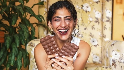 Kubbra Sait on World Chocolate Day Kubbra Sait on World Chocolate Day