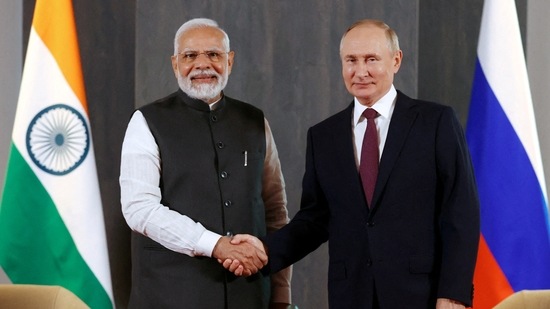Russian President Vladimir Putin and Indian Prime Minister Narendra Modi (HT_PRINT)