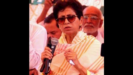 MP Kumari Selja said a workers’ meeting will be called soon and through this yatra, the message of the Congress national president Mallikarjun Kharge and Leader of the Opposition Rahul Gandhi will be taken to every urban voter. (HT Photo) MP Kumari Selja said a workers’ meeting will be called soon and through this yatra, the message of the Congress national president Mallikarjun Kharge and Leader of the Opposition Rahul Gandhi will be taken to every urban voter. (HT Photo)