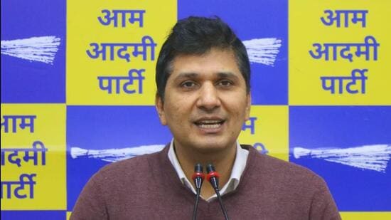 Saurabh Bharadwaj has claimed the LG wants to malign the image of the Delhi government. (HT Archive)