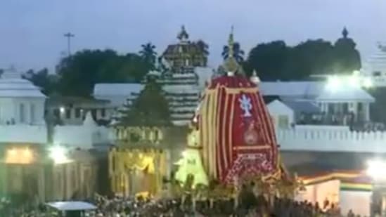 Devotees thronged in large numbers to witness the two-day Lord Jagannath Yatra that begins today in Puri. (ANI) Devotees thronged in large numbers to witness the two-day Lord Jagannath Yatra that begins today in Puri. (ANI)