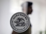 Logo for the Reserve Bank of India (RBI) in Mumbai (Bloomberg)