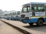 Haryana roadways bus overturns in Panchkula, over 40 school children injured Haryana roadways bus overturns in Panchkula, over 40 school children injured