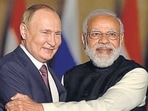 Prime Minister Narendra Modi with Russian President Vladimir Putin (Photo by Sanjeev Verma/ Hindustan Times) (Sanjeev Verma/HT PHOTO) Prime Minister Narendra Modi with Russian President Vladimir Putin (Photo by Sanjeev Verma/ Hindustan Times) (Sanjeev Verma/HT PHOTO)