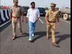 The two cops as seen in the reel with the property dealer. The two cops as seen in the reel with the property dealer.