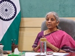 Union Minister Nirmala Sitharaman is seen. Centre may increase the insurance coverage to <span class='webrupee'>₹</span>10 lakh per year in the Union Budget 2024.(PTI) Union Minister Nirmala Sitharaman is seen. Centre may increase the insurance coverage to <span class='webrupee'>₹</span>10 lakh per year in the Union Budget 2024.(PTI)
