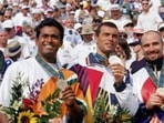 India's dry run after 1980 was ended by Leander Paes as he became the first, and thus far only, tennis player from the country to win an Olympic medal. India's dry run after 1980 was ended by Leander Paes as he became the first, and thus far only, tennis player from the country to win an Olympic medal.