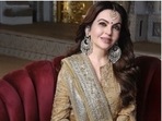 Nita Ambani looked gorgeous in a golden suit for Radhika Merchant and Anant Ambani haldi ceremony. Nita Ambani looked gorgeous in a golden suit for Radhika Merchant and Anant Ambani haldi ceremony.