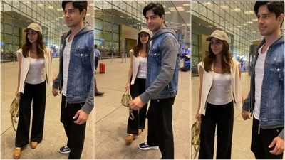 Sidharth Malhotra and Kiara Advani are here to chase away your Monday blues with their chic airport looks. (HT photo/VarinderChawla) Sidharth Malhotra and Kiara Advani are here to chase away your Monday blues with their chic airport looks. (HT photo/VarinderChawla)