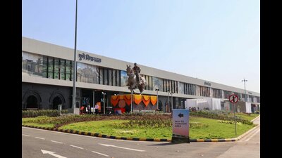 Additional Central Industrial Security Force (CISF) personnel were required to commission at the new terminal building which was waiting to start its operation from the last several months. (HT PHOTO) Additional Central Industrial Security Force (CISF) personnel were required to commission at the new terminal building which was waiting to start its operation from the last several months. (HT PHOTO)