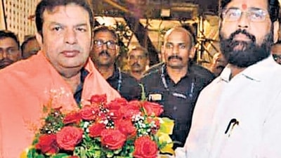 Eknatrh Shinde with Rajesh Shah Eknatrh Shinde with Rajesh Shah