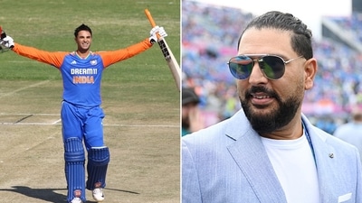Abhishek Sharma (L) wanted to see Yuvraj Singh's reaction to his century. (AFP-Getty) Abhishek Sharma (L) wanted to see Yuvraj Singh's reaction to his century. (AFP-Getty)