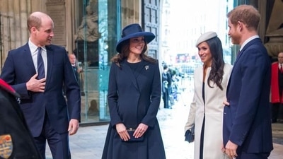 Royal expert slams Prince Harry and Meghan Markle's focus on personal gain, contrasting it with Prince William and Kate Middleton's genuine desire to make a positive impact (AFP) Royal expert slams Prince Harry and Meghan Markle's focus on personal gain, contrasting it with Prince William and Kate Middleton's genuine desire to make a positive impact (AFP)