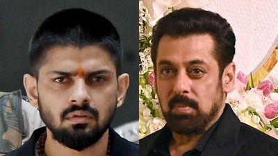 Gangster Lawrence Bishnoi (L) and Bollywood actor Salman Khan Gangster Lawrence Bishnoi (L) and Bollywood actor Salman Khan