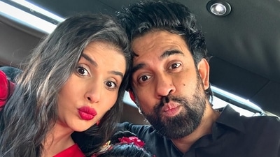 Charu Asopa and Rajeev Sen