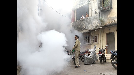 Fogging will be intensified in Delhi. (HT Archive)