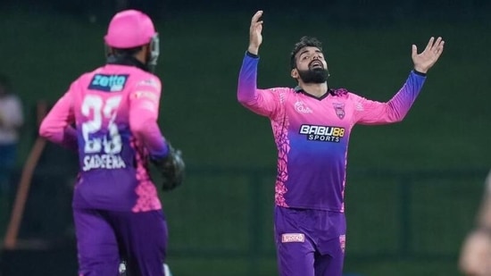 Pakistan leg-spin all-rounder Shadab led the bowlers' charge with a hat-trick against Kandy Falcons in the third game of the season in Pallekele.