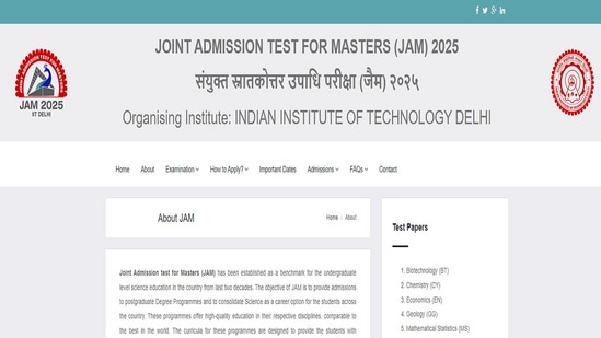 IIT JAM 2025 Exam: IIT Delhi to conduct exam on February 2, details here 