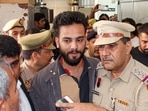 **EDS: FILE IMAGE** Gurugram: In this Sunday, March 23, 2024 file photo, Youtuber Elvish Yadav being produced in a court, in Gurugram. The Enforcement Directorate has filed a money laundering case against YouTuber Siddharth Yadav alias Elvish Yadav and some others under the charge of suspected use of snake venom as a recreational drug in parties he hosted, official sources said Saturday. (PTI Photo)(PTI05_04_2024_000013B)(PTI) **EDS: FILE IMAGE** Gurugram: In this Sunday, March 23, 2024 file photo, Youtuber Elvish Yadav being produced in a court, in Gurugram. The Enforcement Directorate has filed a money laundering case against YouTuber Siddharth Yadav alias Elvish Yadav and some others under the charge of suspected use of snake venom as a recreational drug in parties he hosted, official sources said Saturday. (PTI Photo)(PTI05_04_2024_000013B)(PTI)