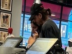 Shah Rukh and Suhana in New York Shah Rukh and Suhana in New York