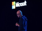 Microsoft CEO Satya Nadella speaks during the Microsoft Build conference at Seattle Convention Center Summit Building in Seattle, Washington. Microsoft CEO Satya Nadella speaks during the Microsoft Build conference at Seattle Convention Center Summit Building in Seattle, Washington.