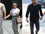 Jennifer Lopez and Ben Affleck celebrate Fourth of July, separately.
