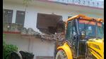 A portion of SP leader Azam Khan’s resort being razed in Rampur on July 9. (HT photo) A portion of SP leader Azam Khan’s resort being razed in Rampur on July 9. (HT photo)