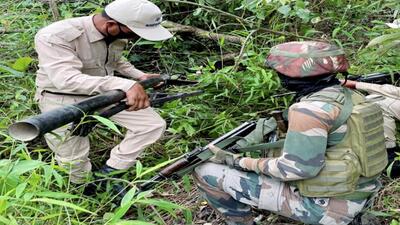 Imphal East: Security forces personnel during their joint search operations in Bishnupur and Imphal East districts of Manipur (PTI FILE PHOTO/Representative Image)
