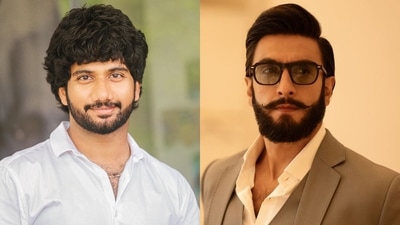Hanu-Man filmmaker Prasanth Varma (L), actor Ranveer Singh (R) Hanu-Man filmmaker Prasanth Varma (L), actor Ranveer Singh (R)
