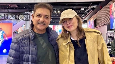 Ravi Shastri shared a photo with Maria Sharapova on social media. (X/@RaviShastriOfc) Ravi Shastri shared a photo with Maria Sharapova on social media. (X/@RaviShastriOfc)