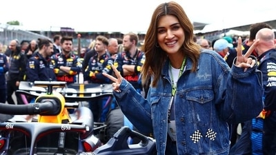 Bollywood star Kriti Sanon made her first F1 race appearance at the 2024 Grand Prix at Silverstone. 